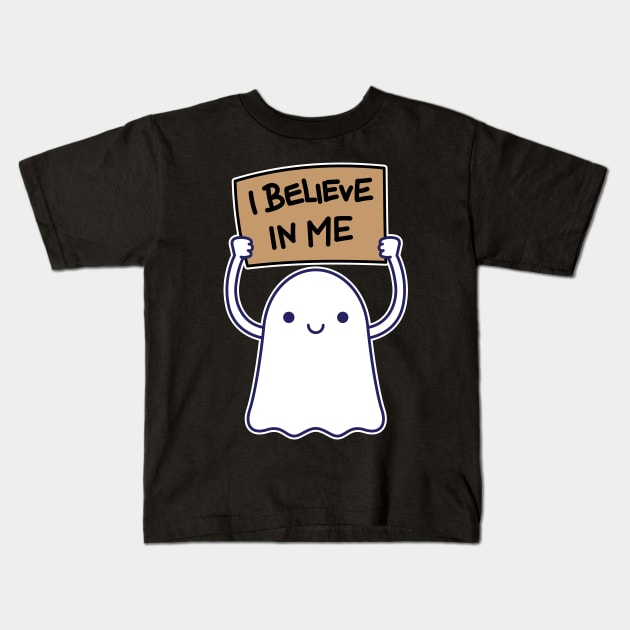 Believe In Ghost Kids T-Shirt by rudypagnel